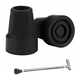 2 Stück Gehstock-Gummi-Enden, rutschfeste stabile Hülsen für Gehstöcke, TPR-Material Stockspitze, rutschfeste Gummi-Ersatzspitzen, Gehstöcke, für ältere Menschen, zum Wandern und Spazierengehen