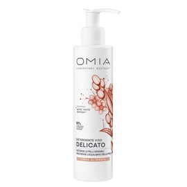 Omia Alimenta, Detergente Viso Delicato per Pelli Sensibili, Rimuove Make-Up senza Seccare, Protegge la Barriera Cutanea, Formula Vegana, 200 ml