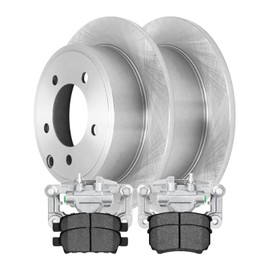 Autoshack Rear Brake Pad and Rotor Kit Replacement for 2008-2009 Dodge Caliber 2013-2015 Mitsubishi Lancer AWD FWD Disc Brake Rotors Brake Calipers Ceramic Brakes Pads 10.3" (261.8 mm) BRK020515415