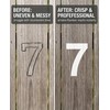 MenYiYDS 10 Pezzi Stencil Numeri Grandi Riutilizzabile, stencil, da 0