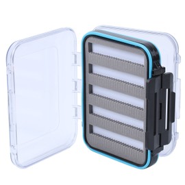 Maximumcatch Double-Sided Waterproof Fly Box with Slot Foam Fly Fishing Box in 4 Sizes (Black, Small)