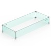 Skyflame 42" X 18" Rectangular Fire Pit Glass Wind Guard