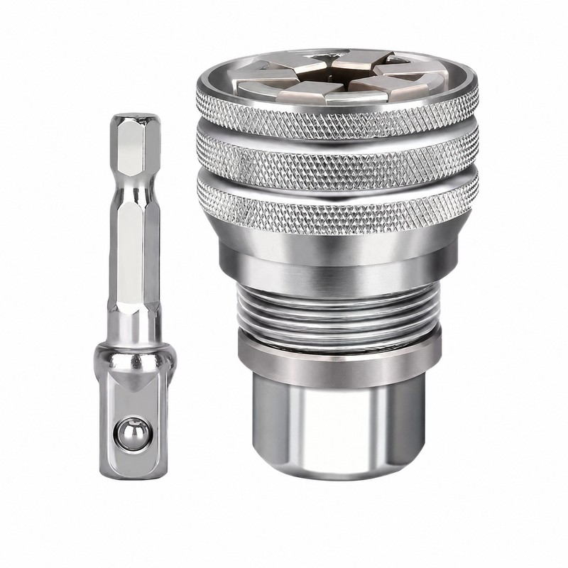 Universal Adjustable Socket Wrench for 10-19mm Fasteners - 2 Piece