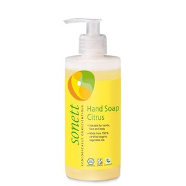 Sonett Organic Hand Soap Citrus, Lavender, Sensitive, Calendula, Rose and Foam Soap, 1 Count and 6 Count (Citrus, 1 Count)