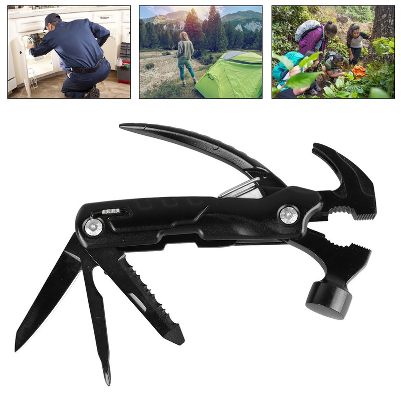 Multifunctional Hammer Portable High Carbon Steel Multitool Hammer for Car