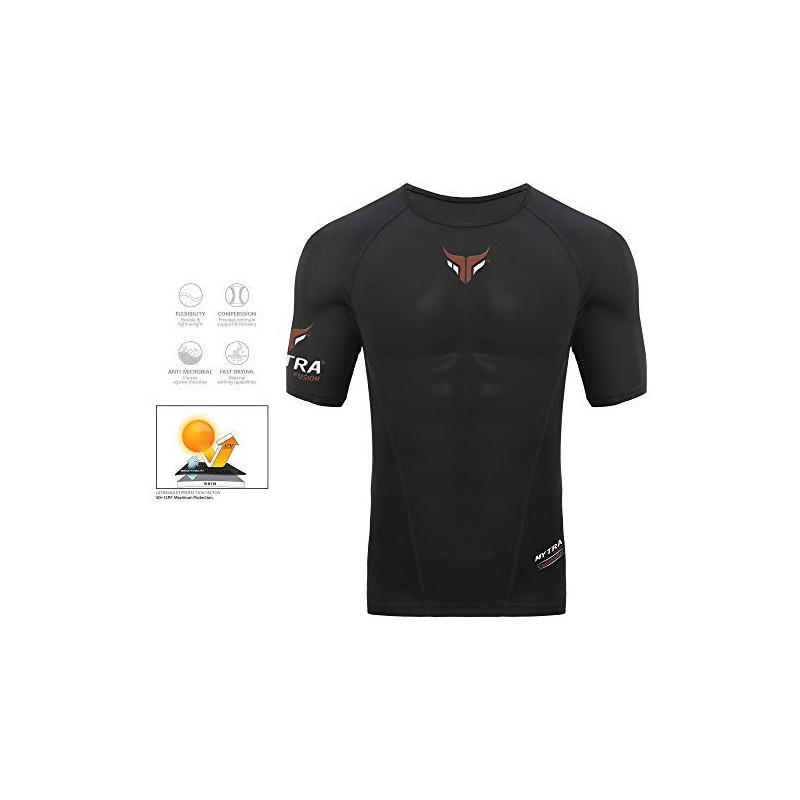 Mytra Fusion BJJ Rash Guard Men's Power Layer Base Layer