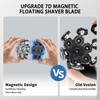 UPTARD UPTARD Magnetic Head Shaver Replacement Heads 7 Double Ring