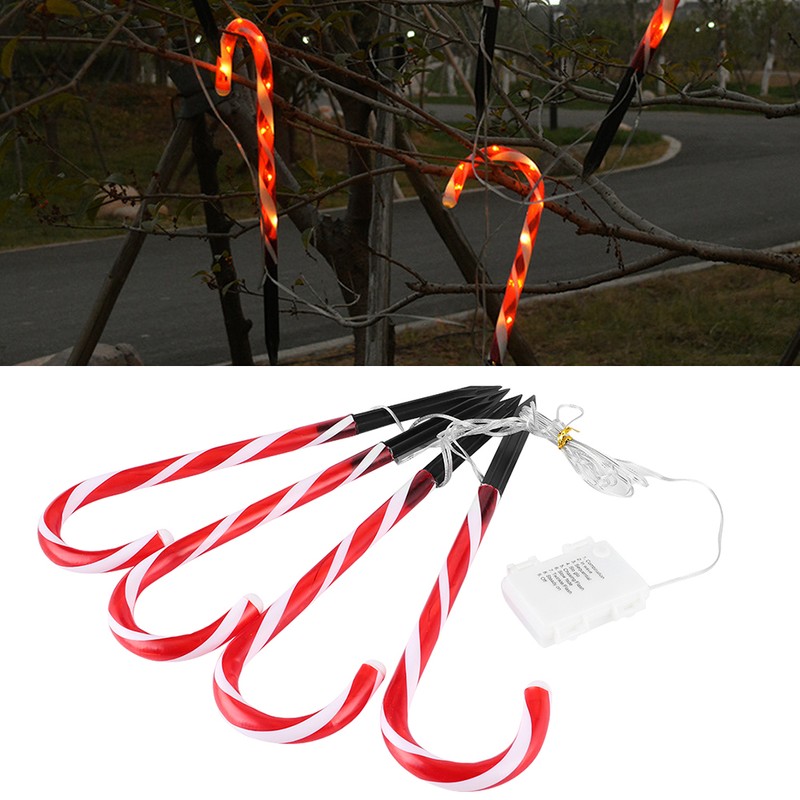 LED Walking Stick Lamp Ground Spike Lamp Christmas Decoration for