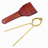 20cm Brass Straight Navigation Divider with Leather Case