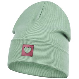 Smarilla Beanie Hat Girls Women Children Transition Hat Ribbed, mint green
