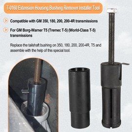 T-0160 Extension Housing Bushing Driver Remover Installer Tool Tail Shaft Bushing Puller Kit Removal Transmission Tool For GM 200, 200-4R, 180, 350, For GM Borg-Warner T5, Tremec T5, World-Class T-5
