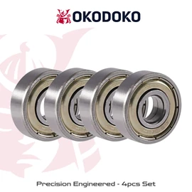 4 Pack of 608ZZ Double Shield Seal Deep Groove Ball Bearings 8mm x 22mm x 7mm ABEC-7