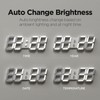 mooas 3D LED Clock, Multi-Function LED Clock (Calendar, Alarm, Temperature)