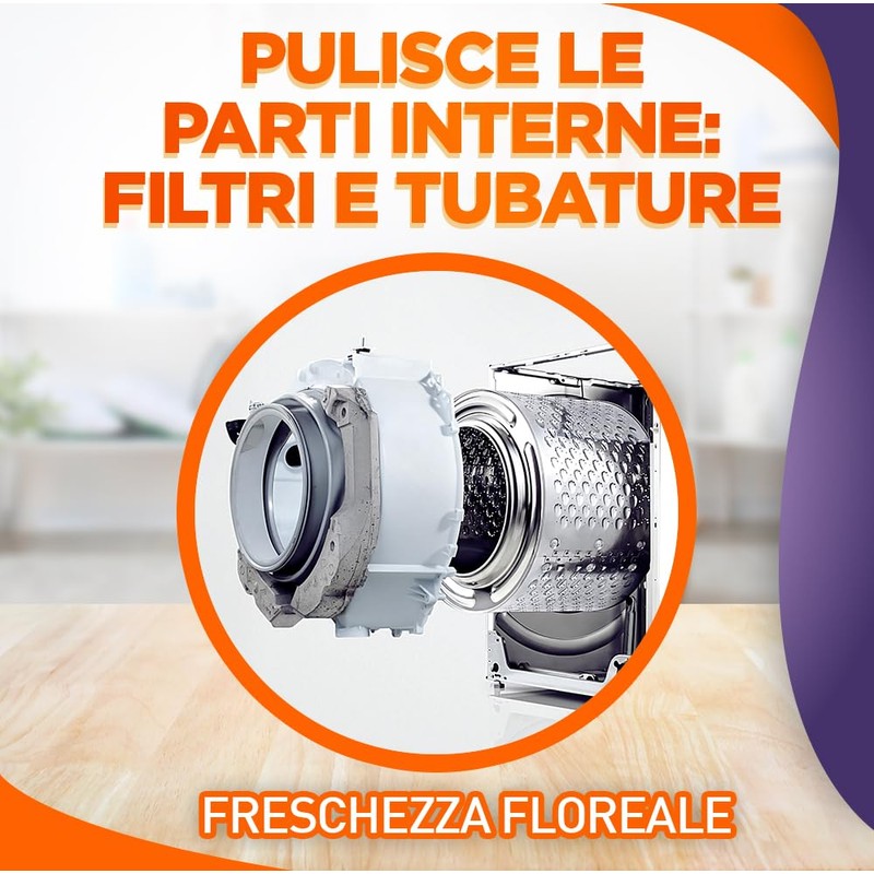 Sole Cura Lavatrice Freschezza Floreale, Confezione da 1 Cura Lavatrice