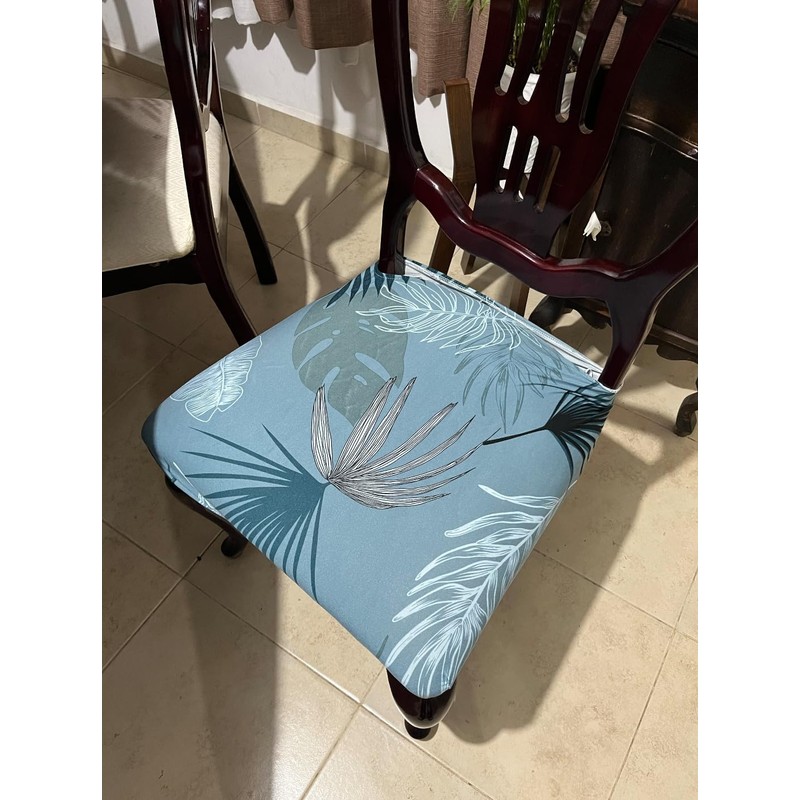 SearchI Stretch Dining Chair Seat Covers Set of 6, Soft