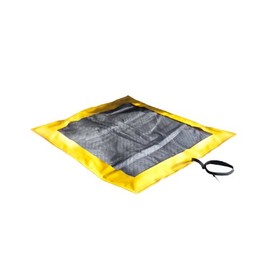 Enpac 5680-YE Dripillow Berm with Pad, 4 Gallon Spill Capacity, 38" Length x 42" Width x 3" Height, X-Large, Yellow