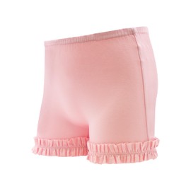 Wundershorts by Wee Ones Ruffle Modesty Cartwheel Shorts, 10-12Y, Light Pink