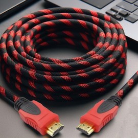 Cable HDMI 10 metros, Cable HDMI 2.1 HD 1080p, Alta Velocidad Uso Rudo, Adaptador HDMI de Nylon Trenzado Compatible con HDR Dinámico, eARC