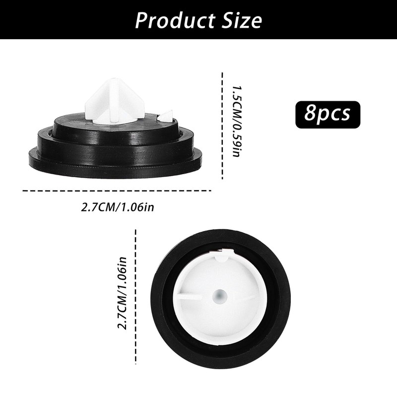 8Pcs Siamp-Compatible Spare Rubber Ball Valve Washers | Replacement Diaphragm