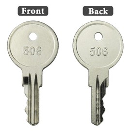 4-Pack CH506 Replacement Keys for Truck Tool Box RV Compartment Lock Keys Silver Code 506