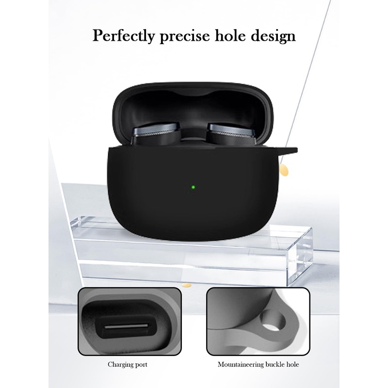 Case for Bowers & Wilkins Pi8 Wireless Earbuds,Soft Protective,Shockproof, BOVUGAC