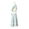 Francfranc Flare Franc Flare Ruffle Full Apron, Gray