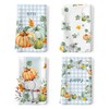 Arquiel Fall Pumpkins Kitchen Towel Set of 4, 100% Cotton