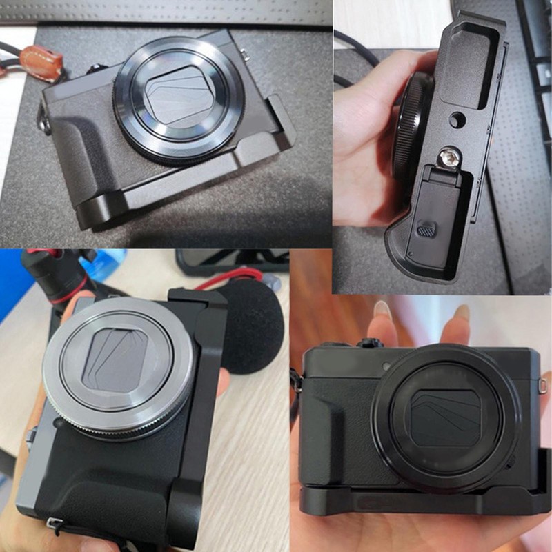 1/4in Thread Quick Release L Bracket Plate Aluminium Alloy Microphone