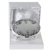De Walden Goddaughter Gift, Engraved Silver Plated Rose Trinket Box