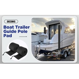 JEFBFBWE 48 and 59 inch Boat Trailer Guide Pole Cover,2 Pcs Neoprene Boat Trailer Guide Protective Covers,Heavy Duty Marine Trailer Guide Poles Cover for Jet Ski Boat Sailboat Trailer