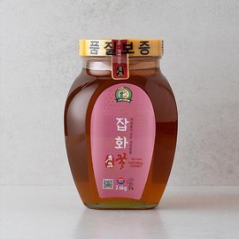 소백산꿀아저씨국내산 잡화 벌꿀 2.4kg Sobaeksan Honey Uncle Domestic Multifunctional Honey 2.4kg