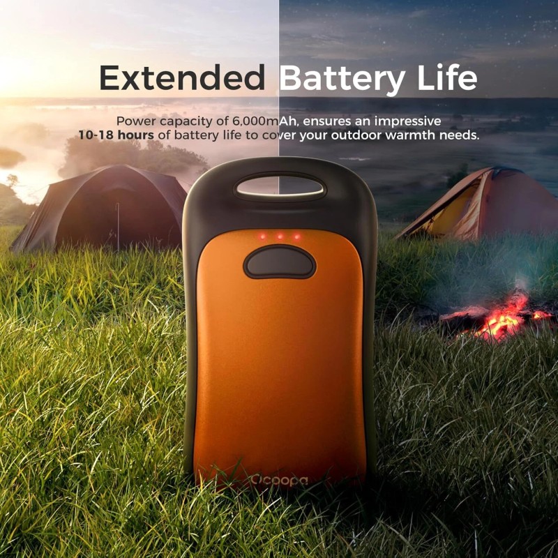 OCOOPA Magnetic 2in1 Hand Warmers Rechargeable Waterproof 6000mAh Camping -
