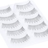 False Eyelashes, EMEDA 100% Handmade Hand Tied Transparent Axis Natural