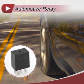 HEROFFIX 1 Pcs Automotive 4 Pins Multi Purpose Relay for Buick Enclave 2014-2017 HVAC Blower Motor Relay 12V 20A/30A Black