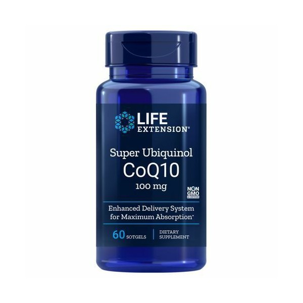 Super Ubiquinol CoQ10 60 sgels by Life Extension