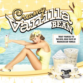 Gosh That's Good! Brand™ Creamy Vanilla Bean Flavor Powder - Decadent Madagascar Vanilla Flavor - Versatile Drink Enhancer for Coffee and More - 3 lb. Bag
