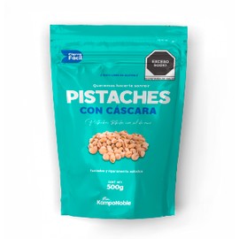 KampoNoble Pistaches Tostados y Salados con Cáscara sin Aceites sin Conservadores 500 g