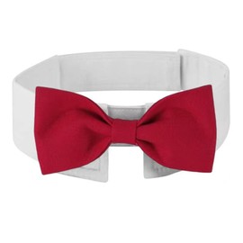 CHENGZI Pet Bow Tie Collar for Cats & Dogs (Red-L)