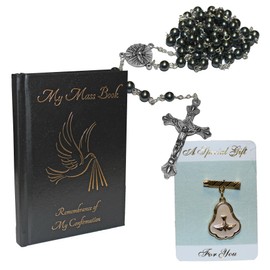 Widdle Gifts Ltd Confirmation Set Mass Book, Rosary and Dove Pendant Brooch F572 0072