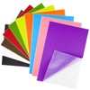 BOUBONI 10PCS Multicoloured Self Adhesive Felt Fabric Sheets Sticky Felt