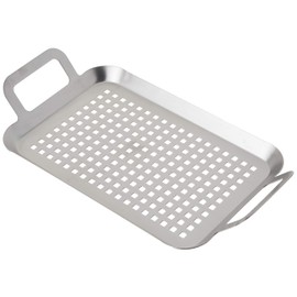 TableCraft Sartén de acero inoxidable de 13.5 pulgadas con asas, ideal para barbacoas y parrillas al aire última intervensión