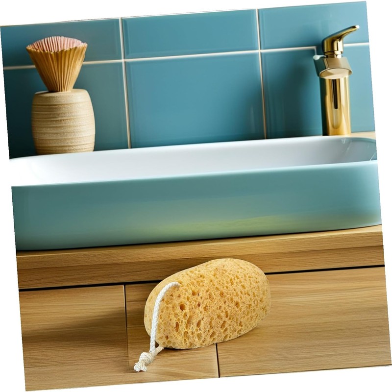 TOPPERFUN Esponjas Exfoliantes para Baño 2 Piezas, Esponja Corporal Diseño