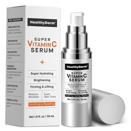 Healthy Skin Super Vitamin C Serum for Women Over 70: Niacinamide Hyaluronic Acid Peptides E Caffeine Bakuchiol Hydrating Lifting Reduce Facial Wrinkles and Age Spots Size / 70세 이상 여성을 위한 건강한 피부 슈퍼 비타민 C 세럼: 나이아신아마이드 히알루론산 펩타이드 E 카페인 바쿠치올 수분 공급 리프팅 얼굴 주름 및 연령 반점 감소 Size