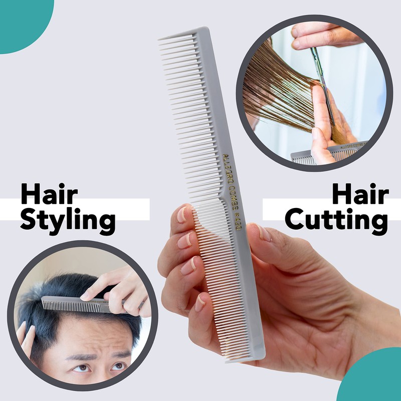 Allegro Combs 420 Hair Stylist and Barbers set hair cutting