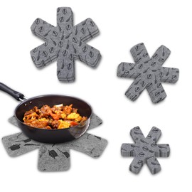 Yanghad Felt Pan Protectors, Pack of 12 Pan Protectors, Pan Protectors, Stacking Protection, 3 Sizes Pot Protectors, Pan Protection Pads, Felt Pan Pads, Adjustable Size (38/35/26 cm)