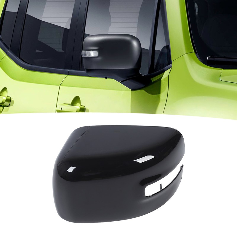 Side Mirror Cap Cover Black UV Protection Scratch Resistant Side