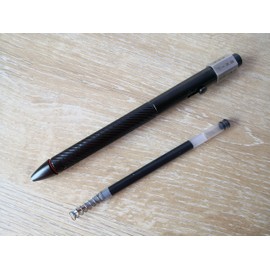 SMOOTHERPRO Fidget Spining Bolt Action Pen, Retractable Ballpoint Pen with Decision Maker, Compatible with Pilot G2 Refill, 0.5mm Black Ink EDC Pen for Office School Valentines Easter Gift, Black