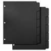 3 Ring Binder Dividers with 5-Tabs for Letter Size, 1/5