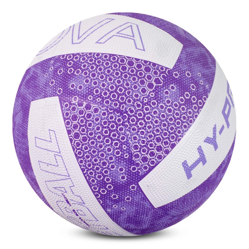 Hy-Pro Nova Netball - Size 5, Durable Rubber composition, Purple