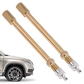 Colorich Set of 2 Valve Extension Car Valve 10 cm, Car Valve Extension, Adapter for Bicycle Valves for Car, Truck & Bicycle Compatible with Tyre Valve